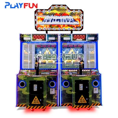 Brinquedos quentes operação moeda parque de diversões para crianças tiro mestre um jogo de simulação arcade laser 2 jogadores