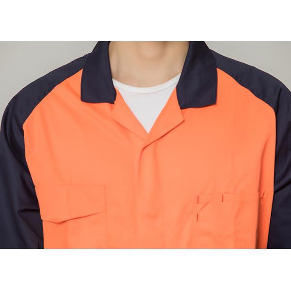 Double Stitching Safety Work Clothes High Visable Orange Jacket Bib Pants Suit