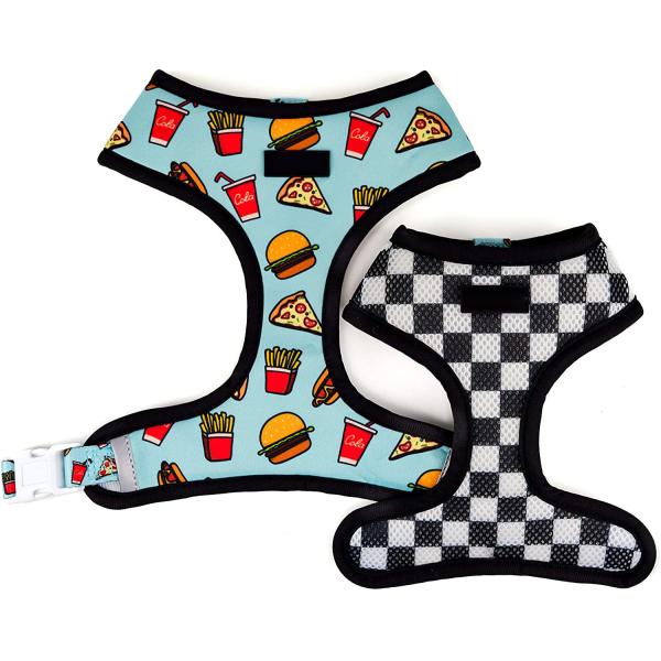 Light Weight Reversible Nylon Dog Harness With Interchangeable Printed Sides