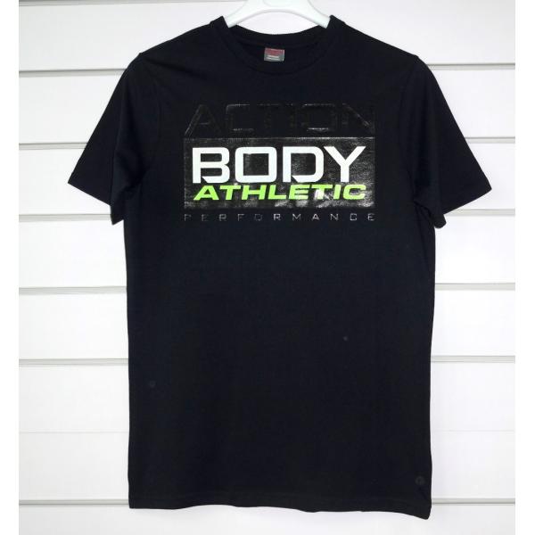 Quick Dry Men's Sports T-Shirt with Vibrant Fluorescent Print and Fabric Type