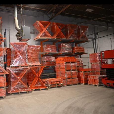 Heavy Duty Cantilever Rack Adjustable Arm 24-48in Blue Orange