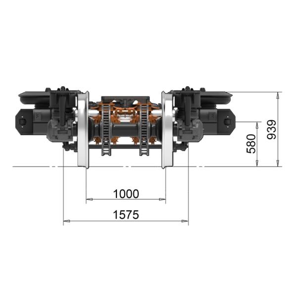 EN13260 EN13261 Passenger Coach Three Piece Bogie