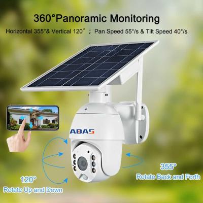 2K Home Security Camera 0.003W Standby Power Solar WiFi CCTV Camera