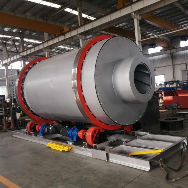 SUS304L Máquina de secagem de secador rotativo industrial com 1 dos componentes principais