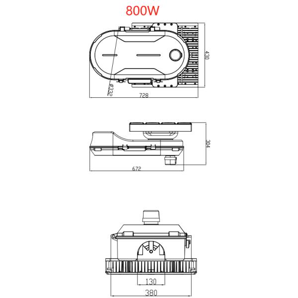 400 Вт 600 Вт 800 Вт IP66 5 лет гарантия светодиодный высокий мачта свет с столбом установки для верф железных дорог верф