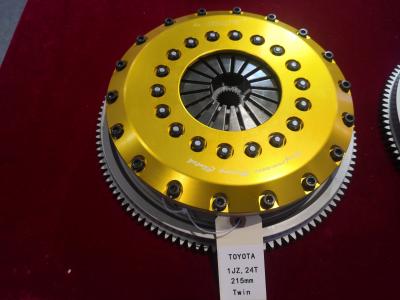 Kit de embreagem de corrida de disco duplo Adaptação Toyota 1JZ 24T 215mm 185mm