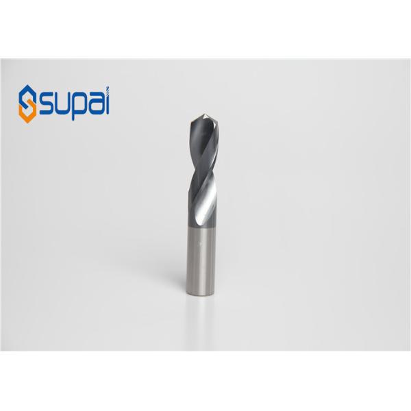 Tungsten Steel 2 Flute Drillbits  Cutting Tools With Coating For CNC Processing