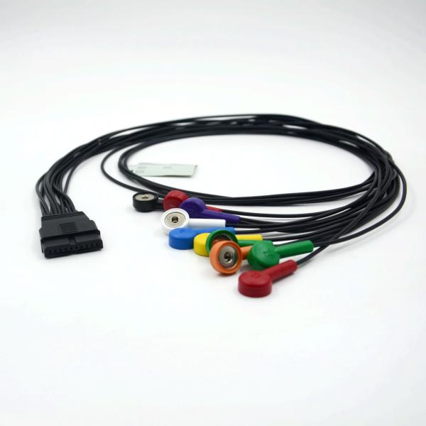 Compatible Schiller 10 Lead ECG Patient Cable Schiller for Schiller MS-12 Blue ECG Cable