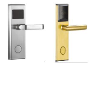 High Security Hotel Electronic Door Locks , Unibody Design Smart Card Hotel Door Lock