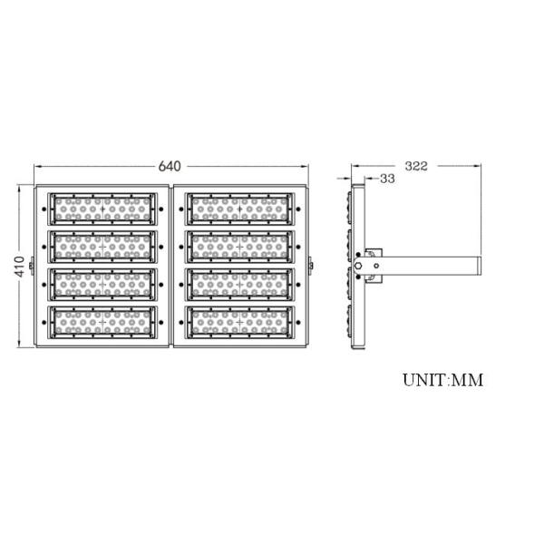 400W LED flood lights outdoor high power with 160Lm/w high efficiency.