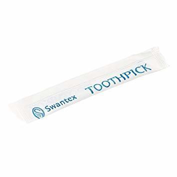 Natural Bamboo Toothpick with Personalized Logo and Paper Package Size 8.5cm*1.6cm