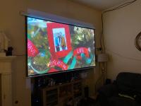 Motorized Projector Screen RF Remote 120 Inch For Cinema Meeting Room