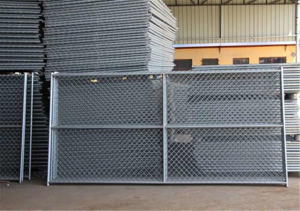 chain link temporary construction fence panels 6FT X 10F Mesh 2 3/8  x 2 3/8 ( 60mm x 60mm ) x 12 gauge wire