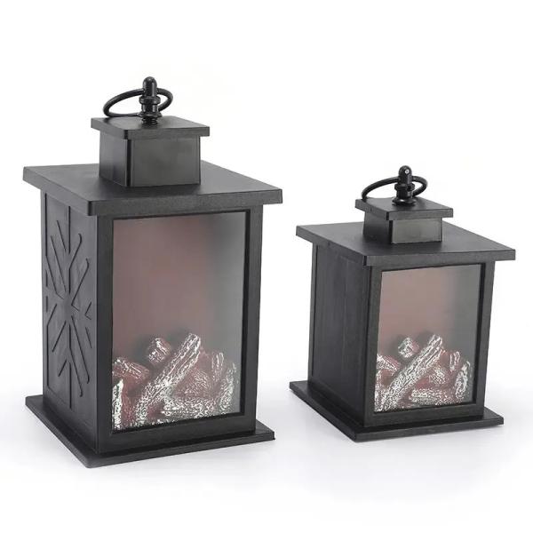 Project Installation Solar Power Supply Led Night Lights with Superior Flame Effect Light