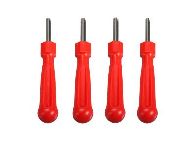 Portable Red Tyre Valve Core Remover Tool For Car / Bicycle / Truck Motor