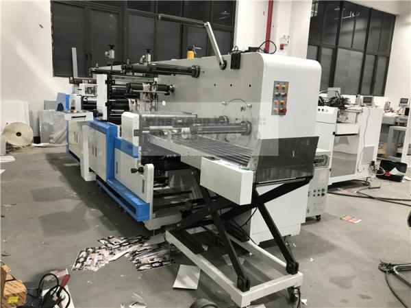Full Rotary Through Die Cutting Machine With In Mold Label Die Cutting And Conveyor