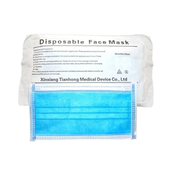 3 Ply Disposable Non Sterile Earloop Breathing Face Mask Bfe98