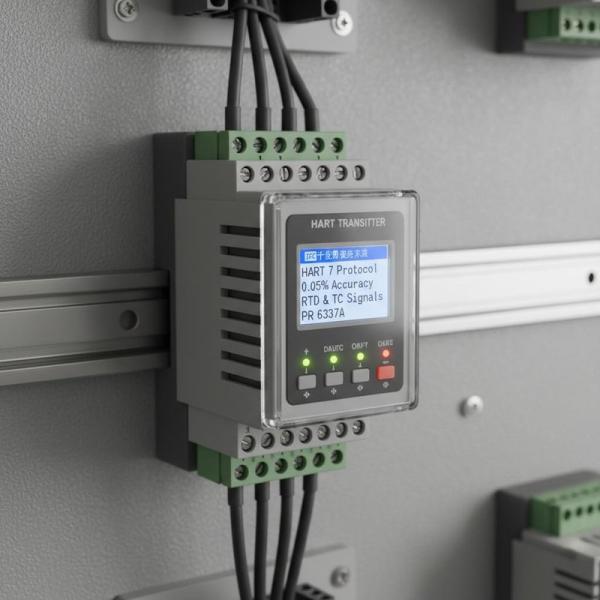 PR 6337A Temperature Transmitters HART 7 Protocol For RTD TC Signals In DIN Rail Mounting