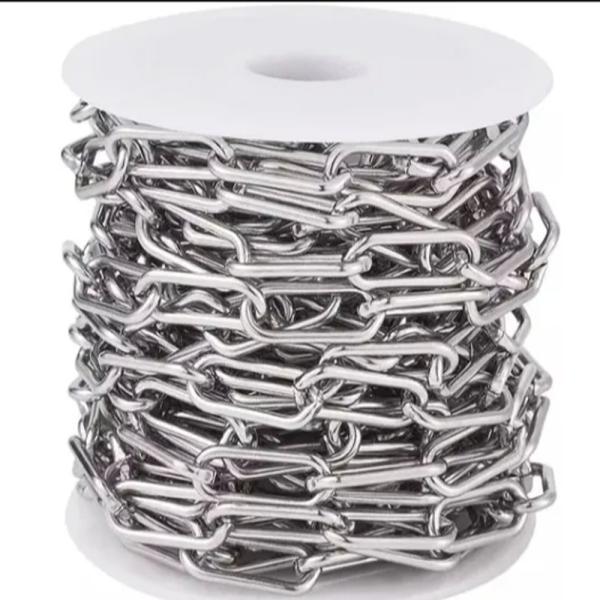 Stainless Steel 304 DIN766 Welded Link Chain Heat Resistant