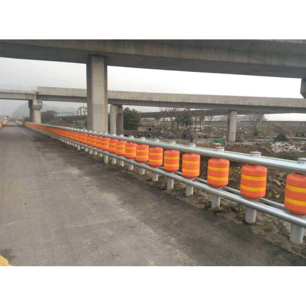 BEIJING ROADSAFE Highway PU Polyurethane Rolling Barrier System Safety Anti-Collision Driveway Guardrail Bucket Roller