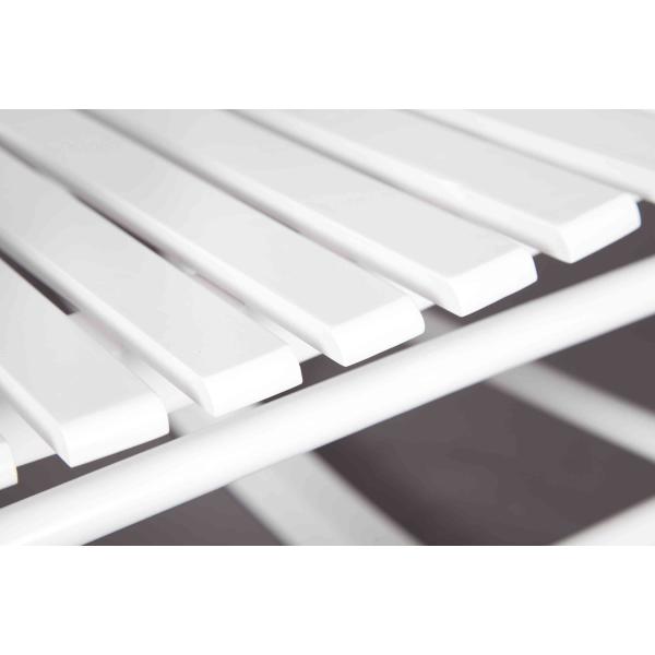 White Rocking Chair Wooden Outdoor Furniture Hollow Design For Relaxing