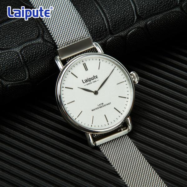 OEM Stainless Steel Mesh Bracelet Watch , Mens Stainless Steel Watch White Face