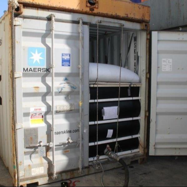 20ft container flexitank  Bags  UCO Oil Flexitank Bag Loading