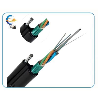 GYTC8S Aerial Self Supporting Fiber Optic Cable Unitube 2 6 12 24 Core
