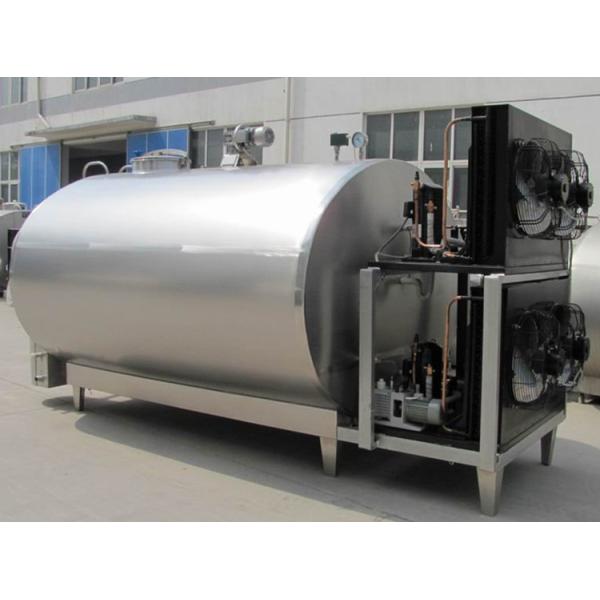 Horizontal Stainless Dairy Tank Milk Storage Cooling Chilling Cooler Refrigerating