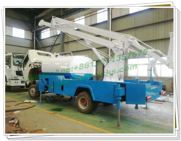 Truck Mounted 16m Aerial Work Platforms woith Water tanker High Performance Whtsp:+8615271357675