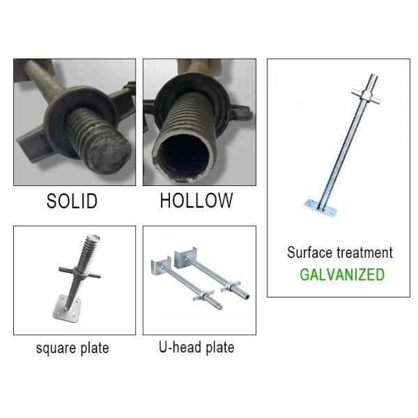 Galvanized Scaffolding Jack Base Screw Jack Stands Shoring Jack Scaffold Base Plate