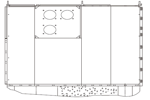 630A Power Control Panels Aluminum Zinc Plate Stationary Type