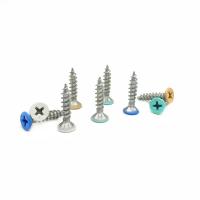DIN aço inoxidável parafusos de auto-aperto contra-encalhados Hexagonal Cross Mountain Wire para iluminação