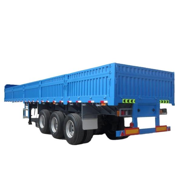 40 60 toneladas Parede lateral Cargo Semi-Carrier Trailers com 4 eixos e multifuncional