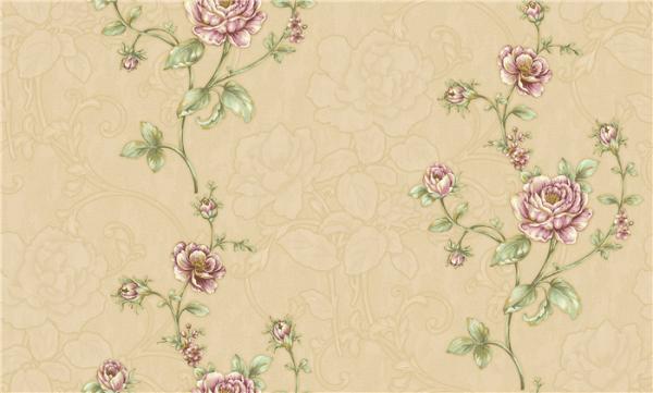 Washable Bedroom Damask Feature Wallpaper Colorfast For TV Background