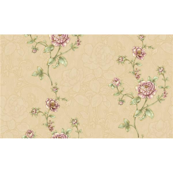 Fashion Deep Embossed Wallpaper , Bedroom Damask Wallpaper For Decoration