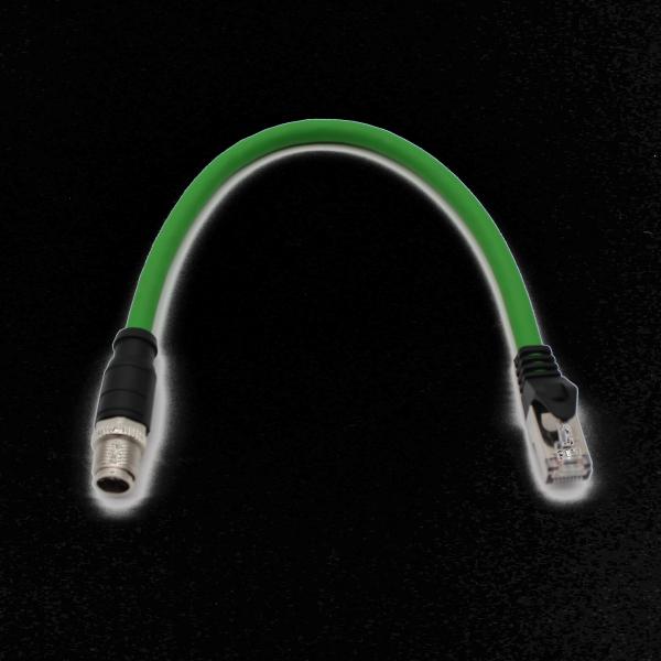 IP67 Waterproof RJ45 Connector Locking Nut Outdoor Industrial  Shielded Cat5/CAT6 Male Female Power Cables