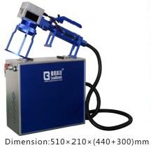 Handle Fiber Laser Engraving Machine Small  /  Portable Laser Marking Machine