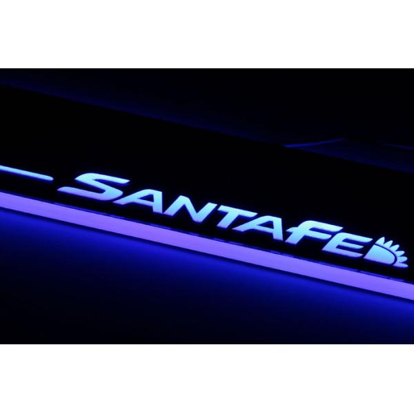 Hyundai SantaFe IX45 LED light car door sill scuff plate China wholesale