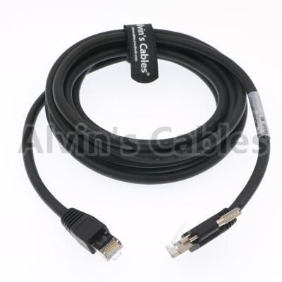 Cabo horizontal do manual do transportador RJ45 do fechamento do parafuso de GigE Cat6 S STP dos cabos de Alvin para câmeras 3M de Basler