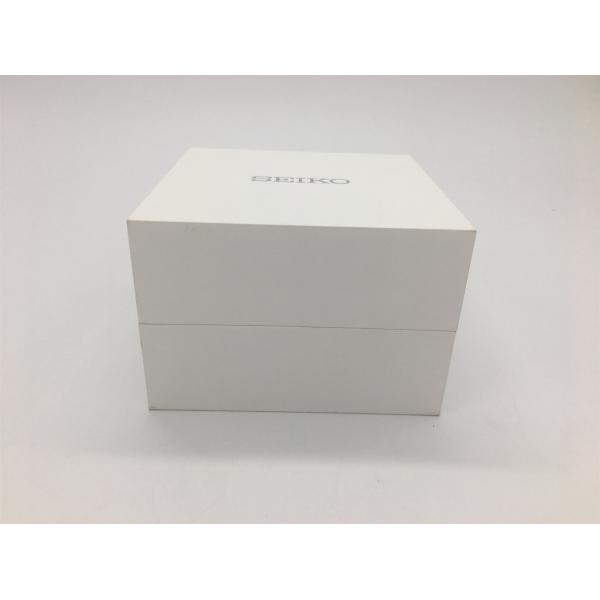 Gift Packaging Fancy Jewelry Box Hot Stamping Logo With Black Velvet Pillow