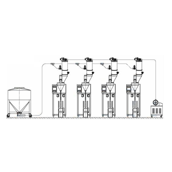 6T/Hour Electric Vacuum Feeder For Chemical Granules Sugar Rice Industry Use