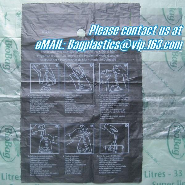 biodegradable plastic shopping bags die cut handle bag, Biodegradable Shopping Plastic Bag, 100% corn die cut handle bio