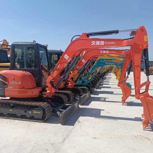 Used Kubota Mini Excavator U55-4 0.16m3 Bucket Capacity Original Excavator Machinery