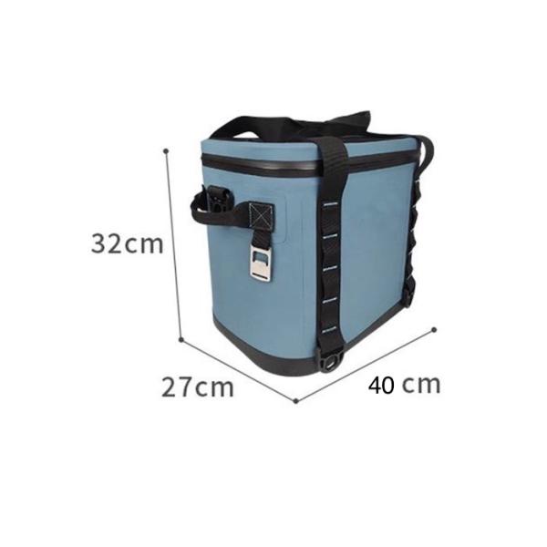 Светло-серая сумка-холодильник с изоляцией из ТПУ Cool Camping Outdoor 20L 40x27x32CM