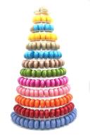 13 soporte blanco de empaquetado plástico grande de la magdalena de la boda de Macaron 62cm de la grada