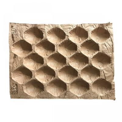Biodegradable Kraft Pulp Paper Alveoles  Inserts for Round Fruit & Vegetable Trays Eco-friendly Alveoles Paper Fruit Tray