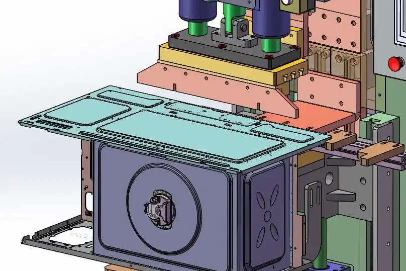 Máquina de soldadura automática de punto con estante de horno de acero inoxidable