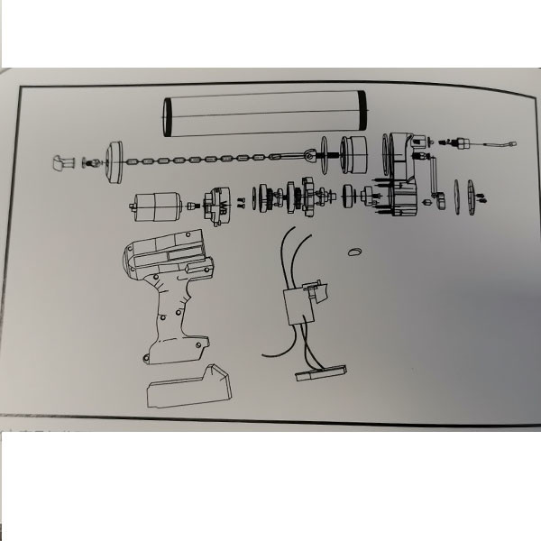 21v Cordless High Pressure Grease Gun , 10000psi CAT Grease Gun