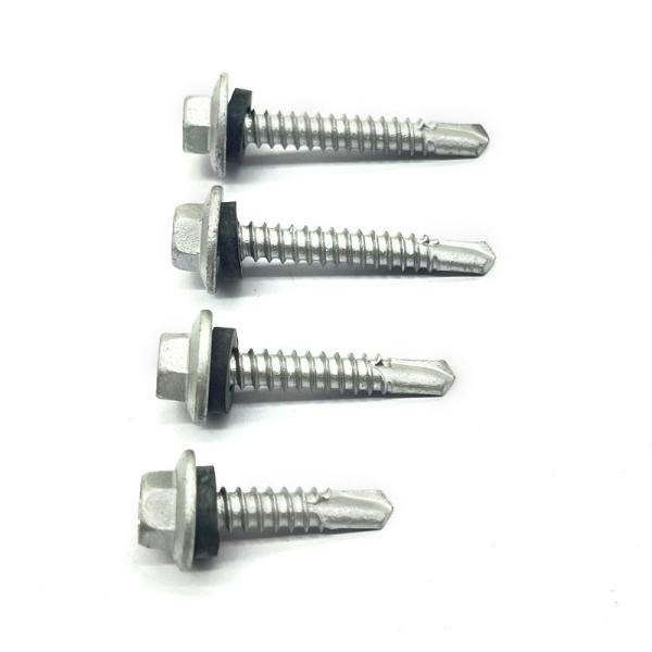 Self-Drilling Screws/Unslotted/Hex Washer Head/Steel/Zinc/Bon